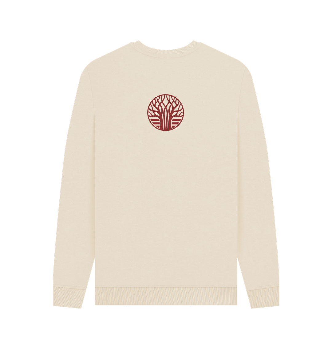 Oat Printed Sweater Back