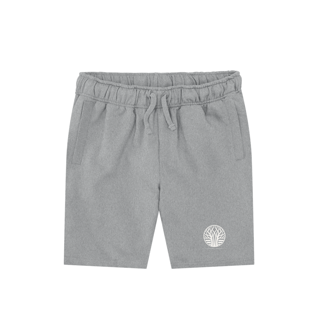 Athletic Grey Printed Mens Shorts