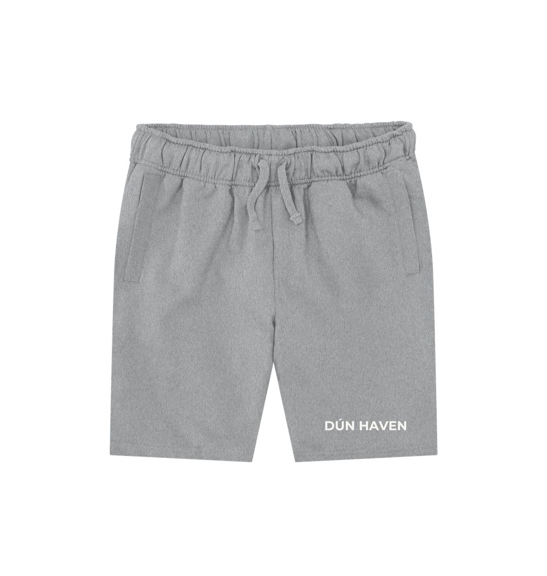 Athletic Grey Printed Mens Shorts Front
