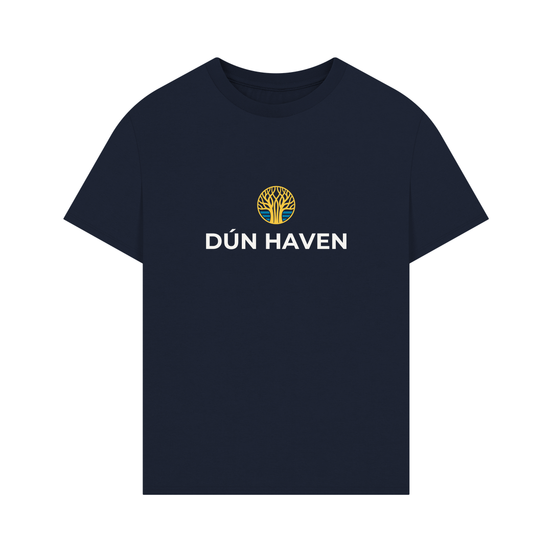 Navy Printed T-shirt Front