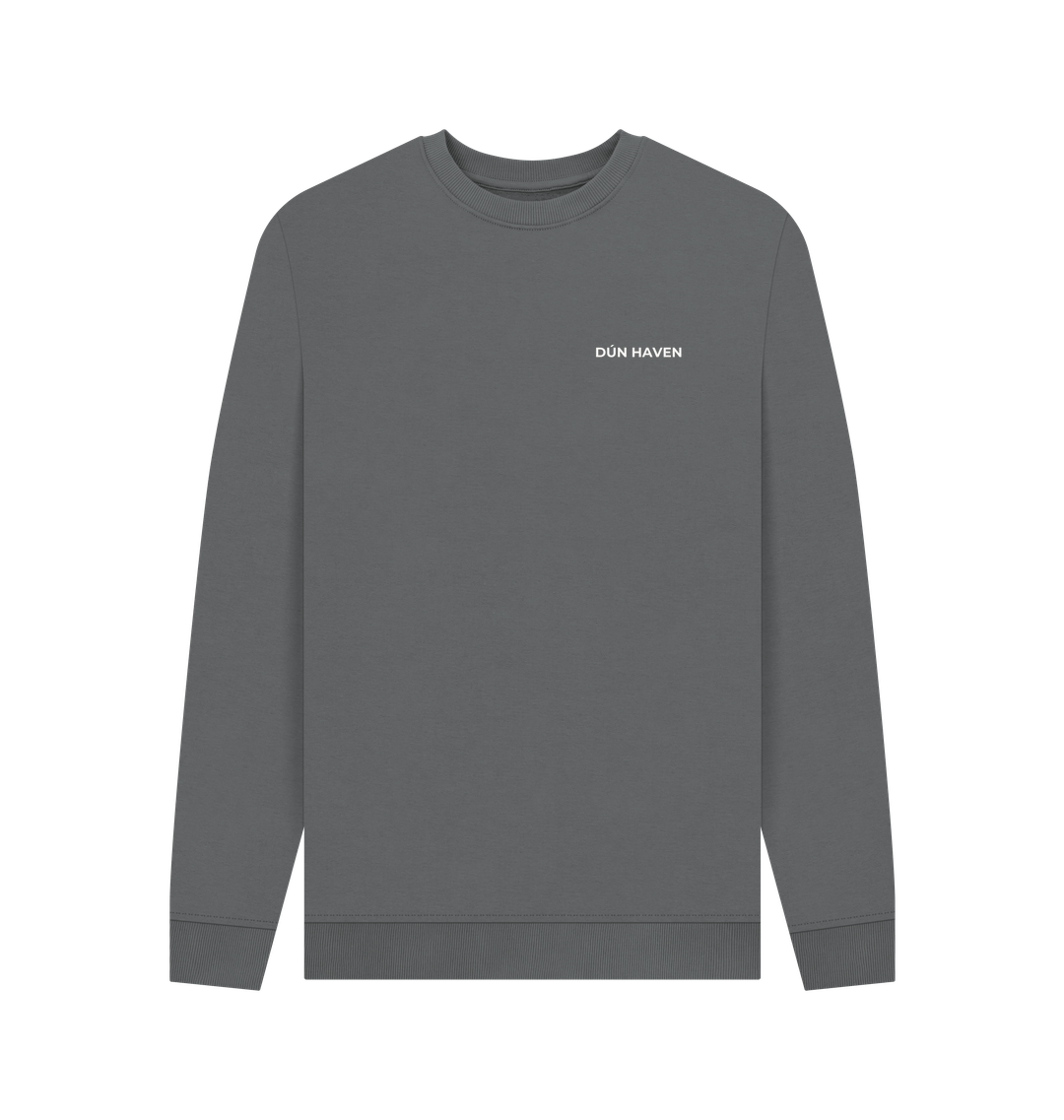 Slate Grey Printed Sweater Front