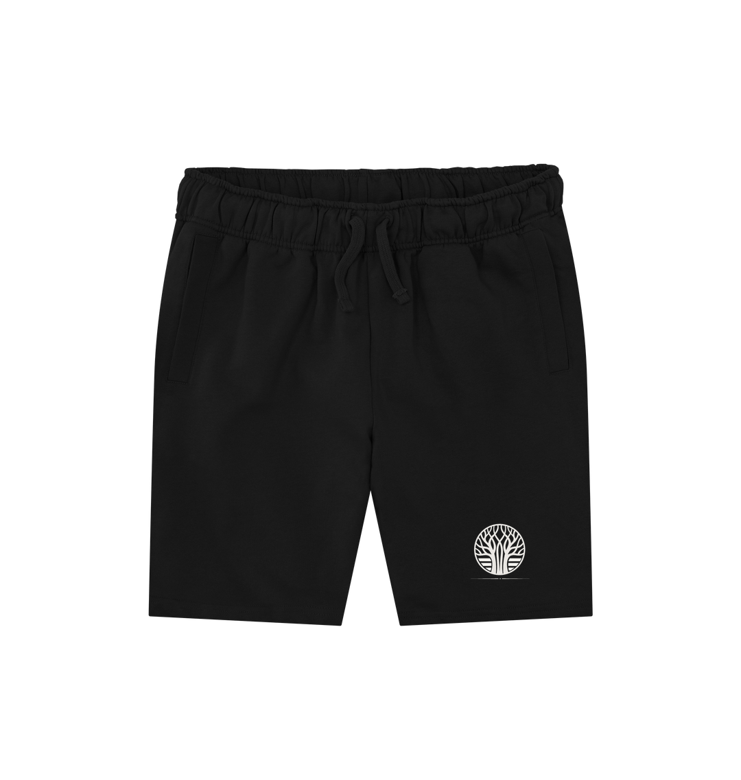 Black Printed Mens Shorts