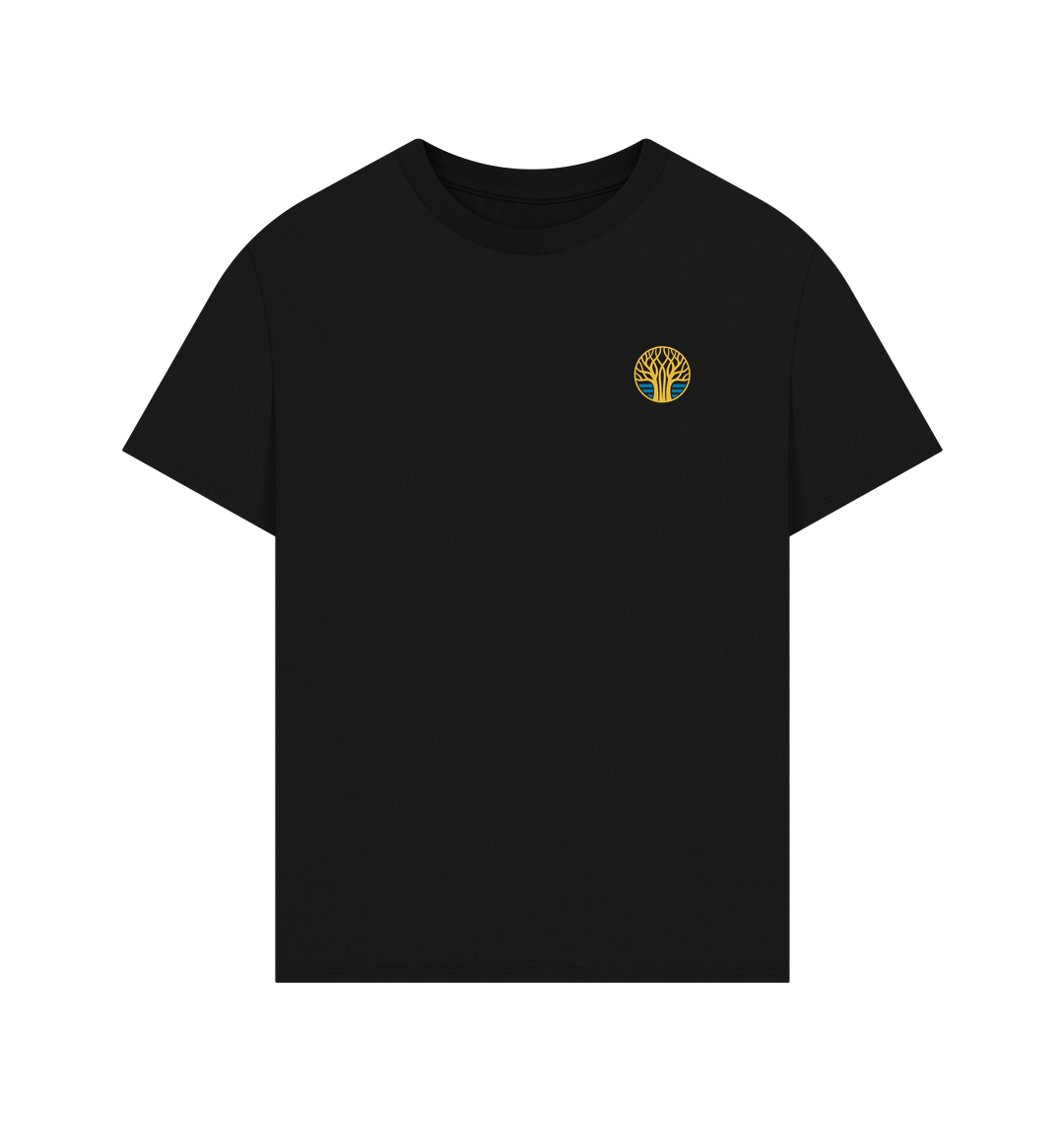 Black Printed T-shirt Front