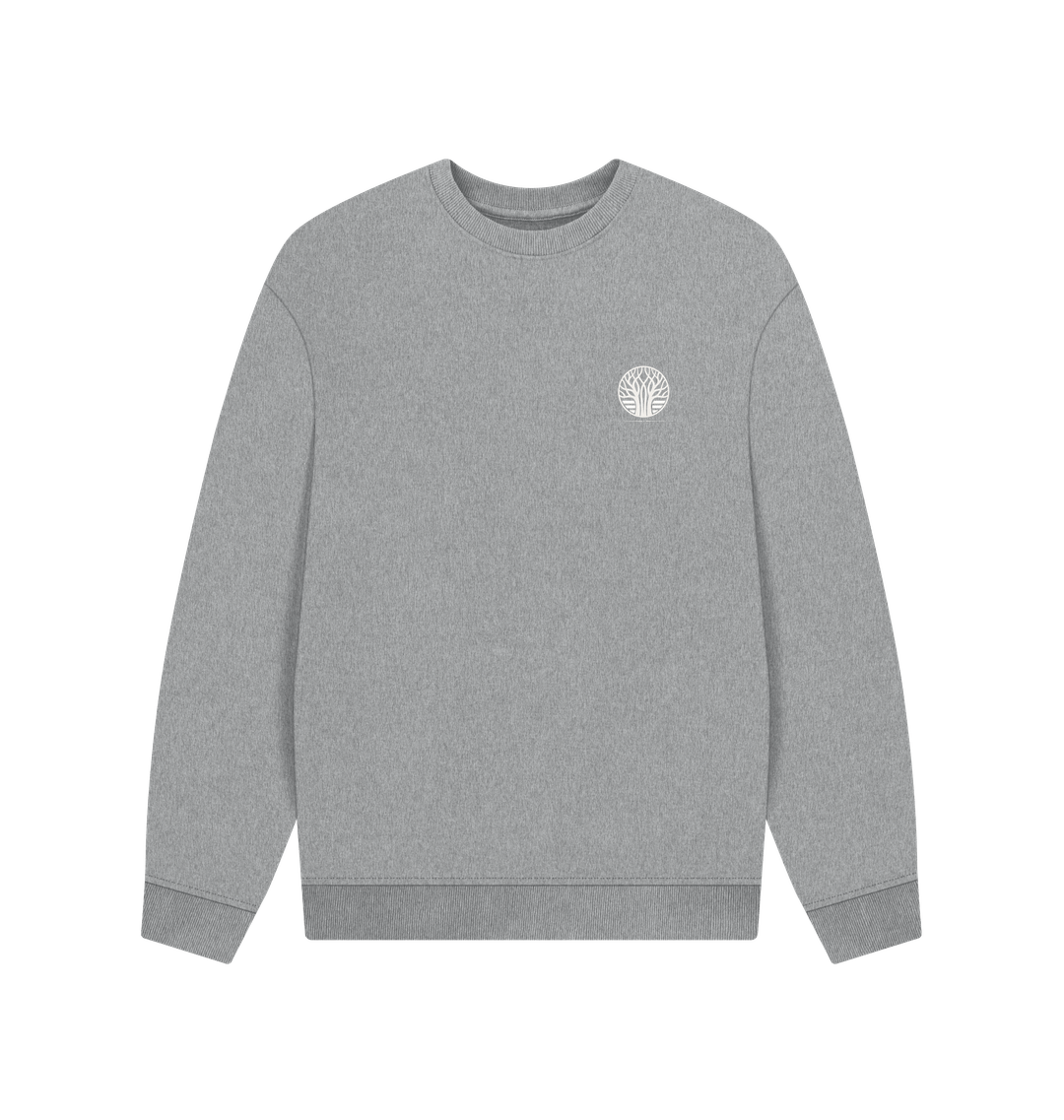 Athletic Grey Printed Sweater