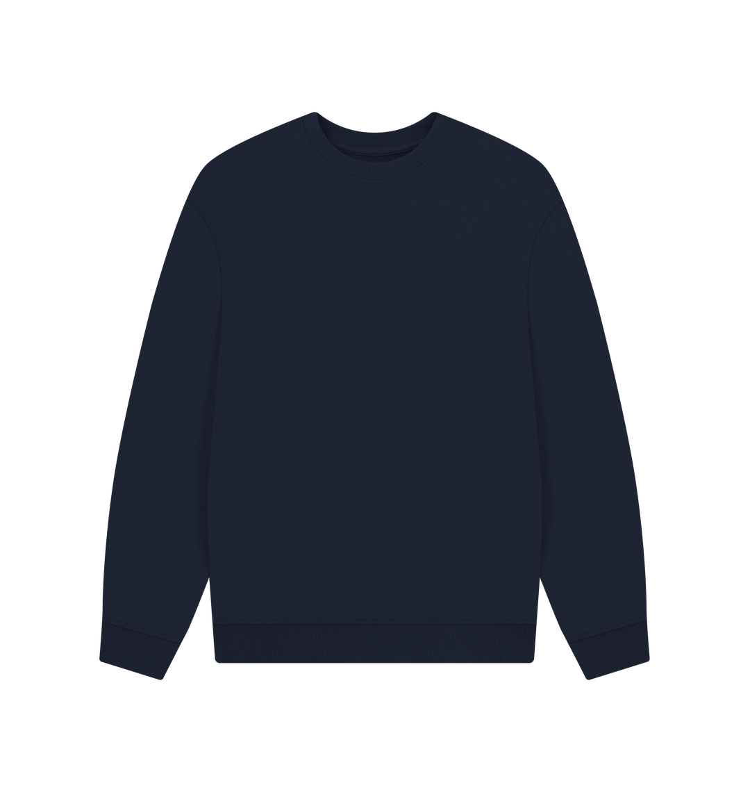 Navy Blue Printed Sweater