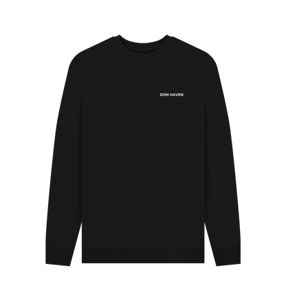 Black Printed Sweater Front
