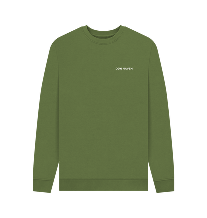 Khaki Printed Sweater Front
