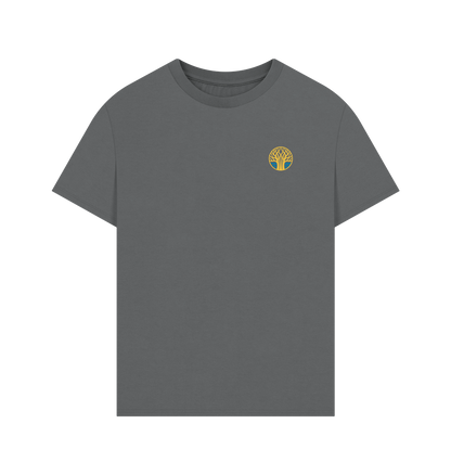 Slate Grey Printed T-shirt Front