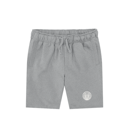 Athletic Grey Printed Mens Shorts
