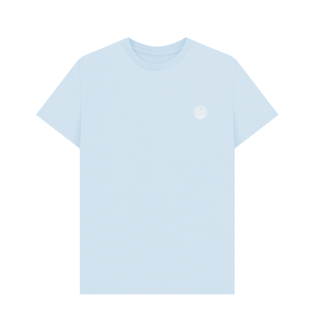 Sky Blue Printed T-shirt Front