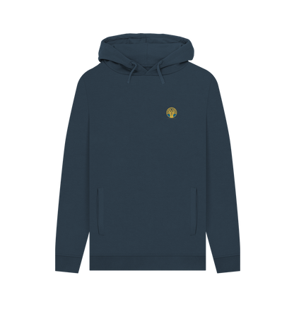 Navy Printed Hoody