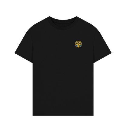 Black Printed T-shirt Front