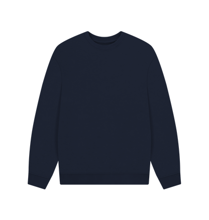 Navy Blue Printed Sweater